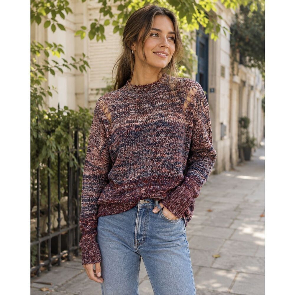 Lovestitch Gracie Space Dye Fall Sweater Women’s Medium